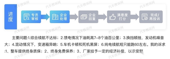 续航打折、车机卡顿问题频发，星途追风ET-i车主联合发声 要求品牌方给出合理解决方案